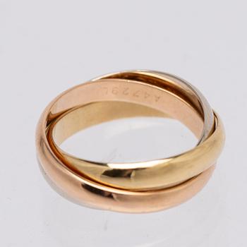 Cartier, ring, "Trinity", 18K guld i tre färger.
