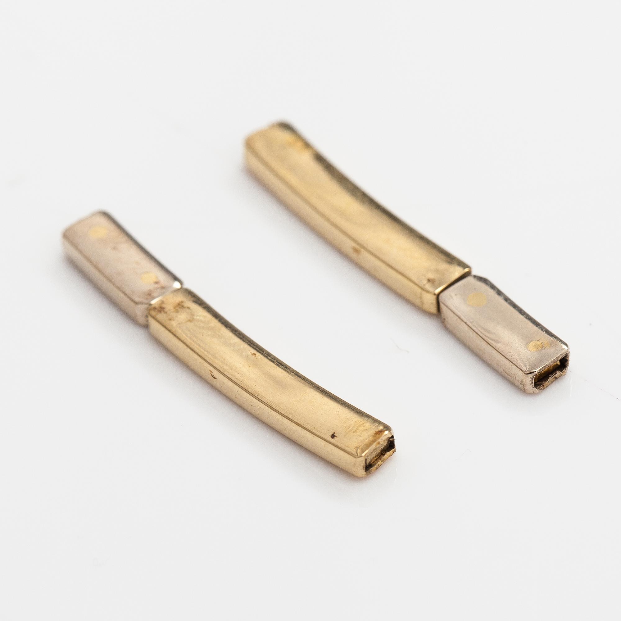 Halsband, 18K vit- och gultguld, diamant ca 0.10 ct.