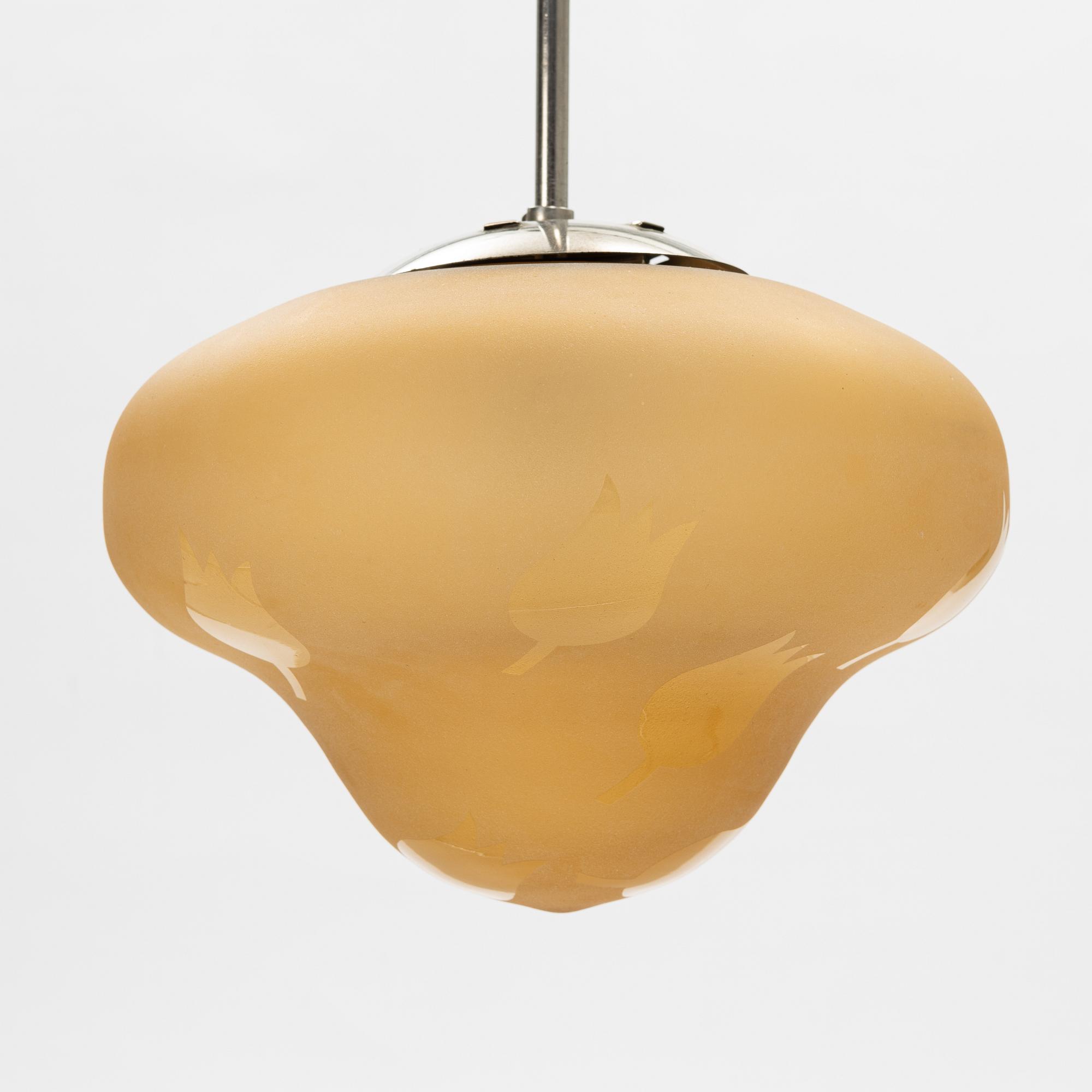 Harald Notini, Taklampa, Swedish Modern, Böhlmarks, 1946.