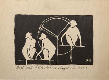 Margit Ljung och Pierre Olofsson julhälsningar 3 st.