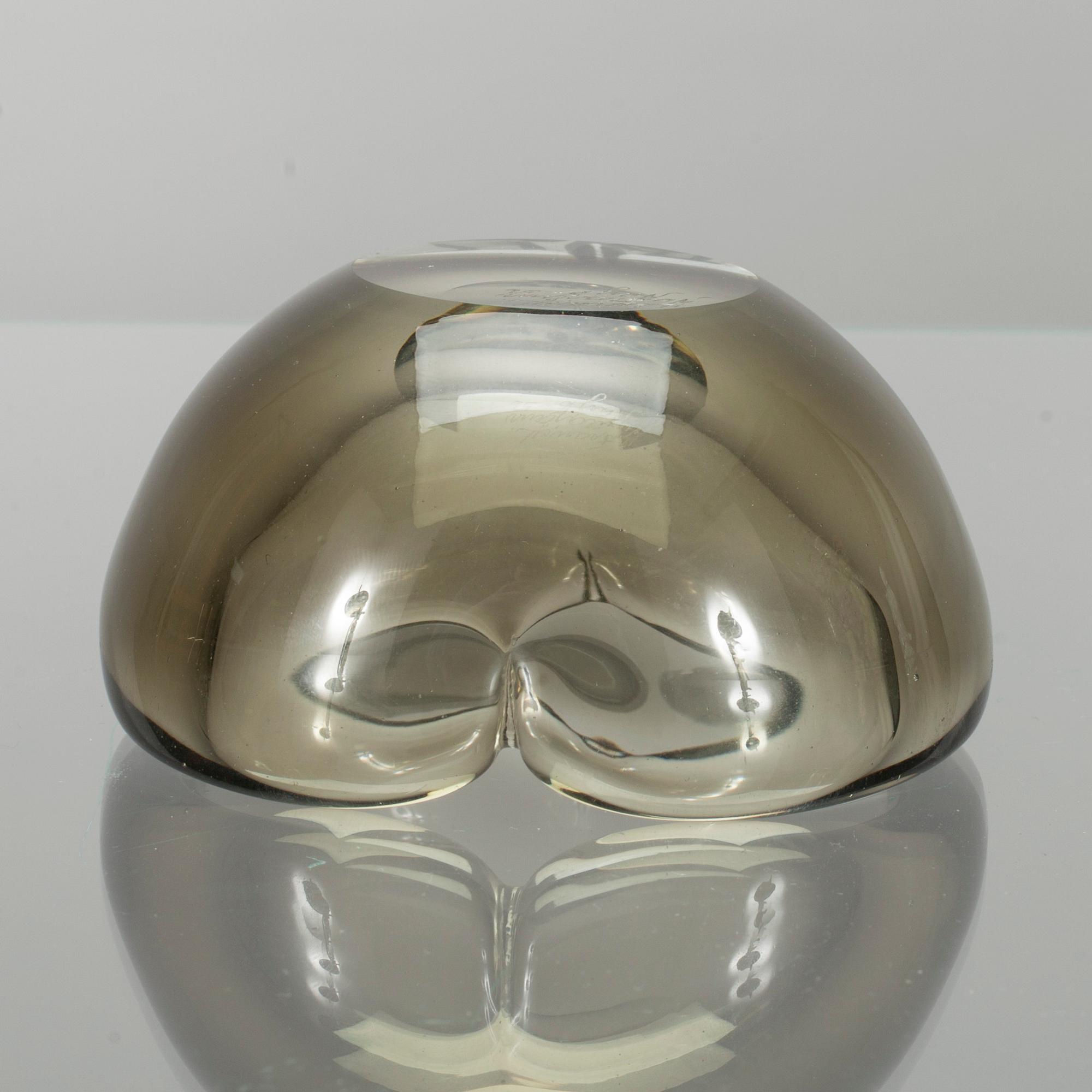KONSTGLAS, glas, Kaj Franck, signerad K. Franck Nuutajärvi Notsjö -56.