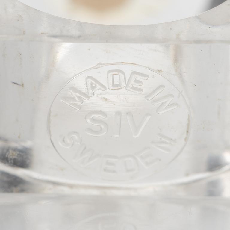 Siv Lagerström, tre ringar, akrylplast, 1970-tal.