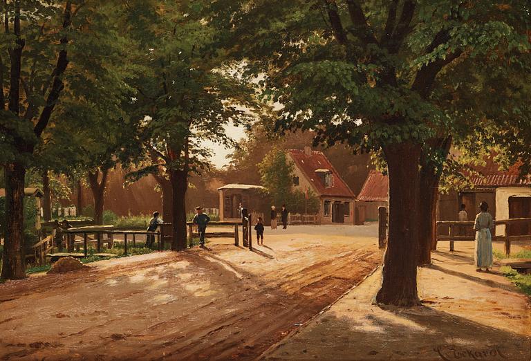 Christian Eckardt, Park scene from Dyrehaven in Copenhagen.