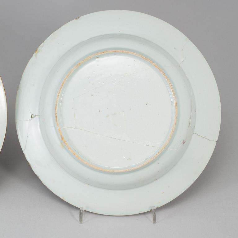 PARTI, porslin, åtta delar, kompaniporslin. Qingdynastin, Qianlong.