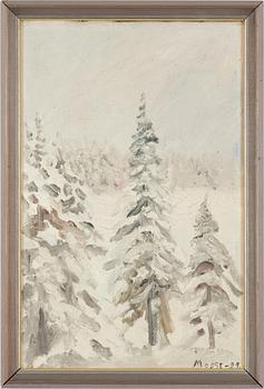 Mosse Stoopendaal, Snow-laden Spruces.