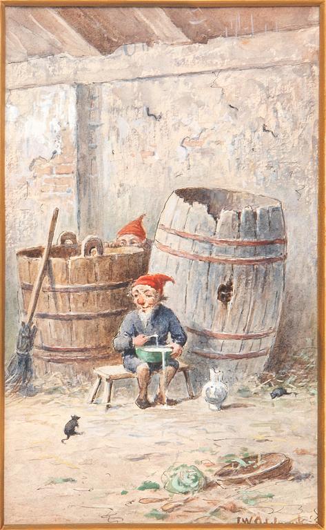 Frans Wilhelm Odelmark, Elves eat porridge.