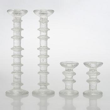 Timo Sarpaneva, ljusstakar, 4 st, "Festivo", Iittala, signerade TS.