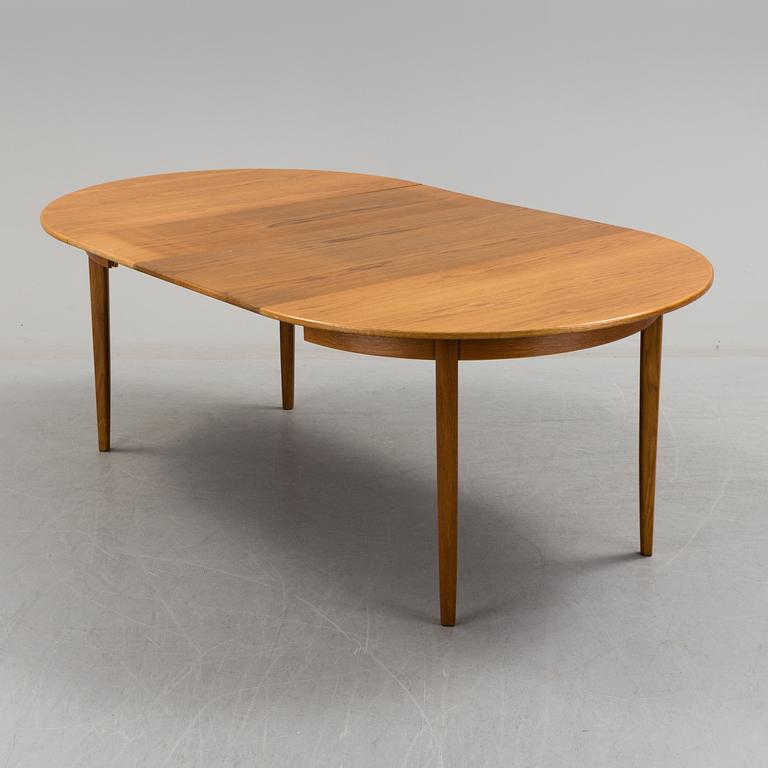 An oak dining table 'Herrgården' designed by Carl Malmsten, second half of the 20th century.