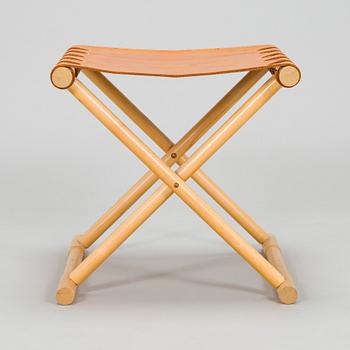 Maija Heikinheimo, A 1960s/70s century wooden stool 'Camping chair A'. Norrmark handicraft.