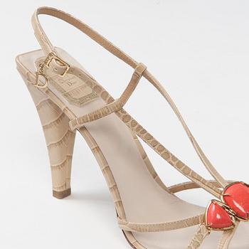 CHRISTIAN DIOR, sandaletter, "Piedra", storlek 42.