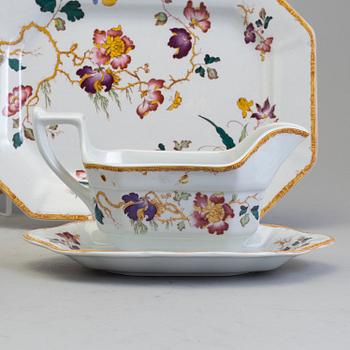 SERVISDELAR, 56 st, porslin, "Devon Rose", Georgetown collection, Wedgwood, England, sent 1900-tal.