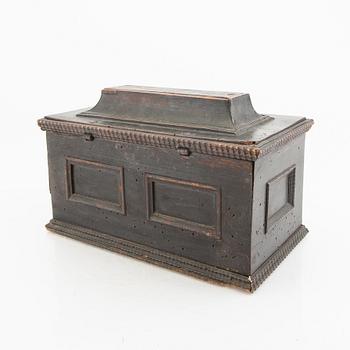 A Swedish 18th century Baroque wooden box.