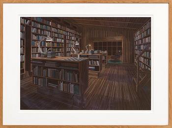 Thomas Broomé, pigmented paper, signed, dated 2012.