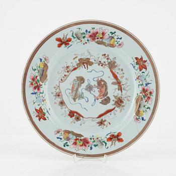 A Famille Rose porcelain dish, China, Yongzheng (1723-35).