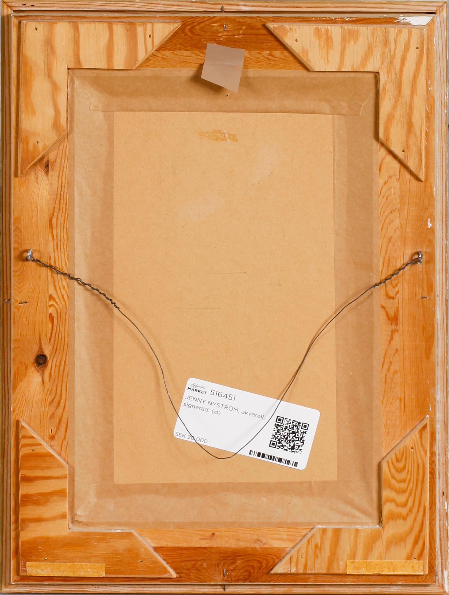 JENNY NYSTRÖM, akvarell, signerad.