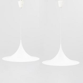 Claus Bonderup & Torsten Thorup, a pair of ceiling lamps, 'Semipendel', IKEA.