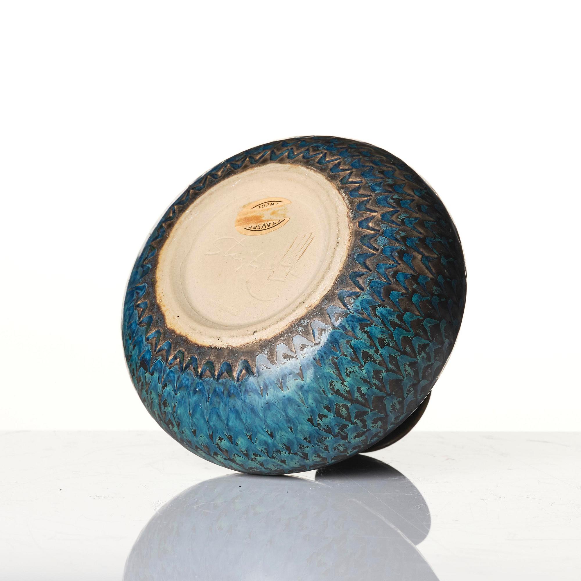 Stig Lindberg, a stoneware vase, Gustavsberg Studio 1963.