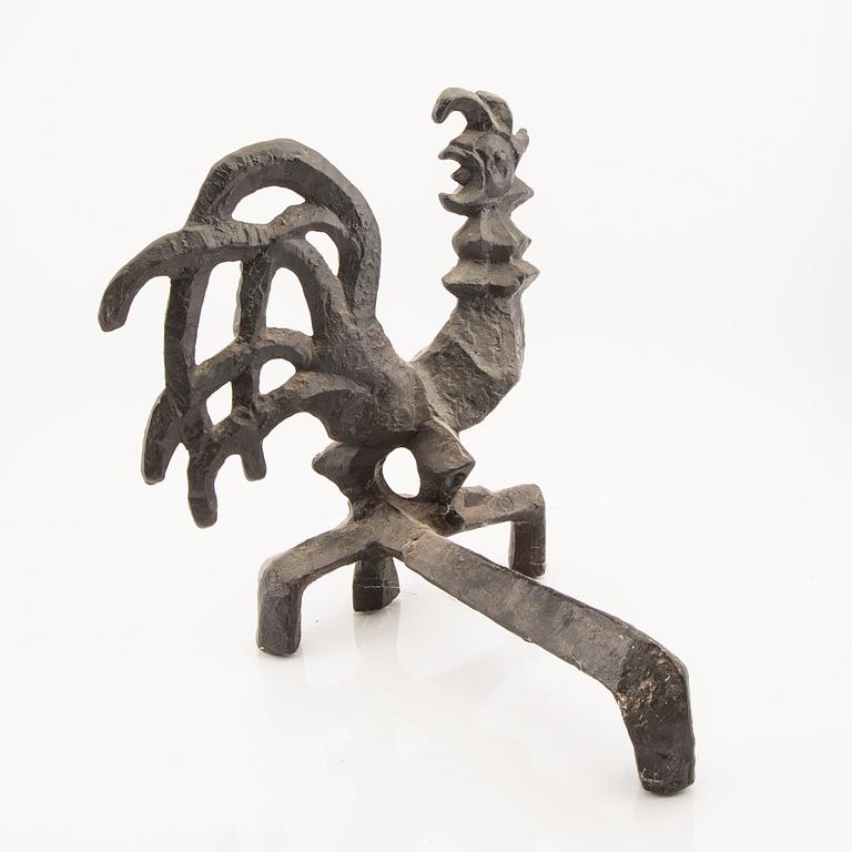 An Olle Hermansson cast iron firedog Husqvarna 1960s.
