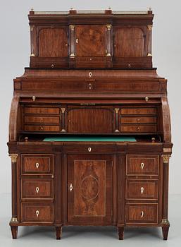 A German late 18th Century roll top desk.