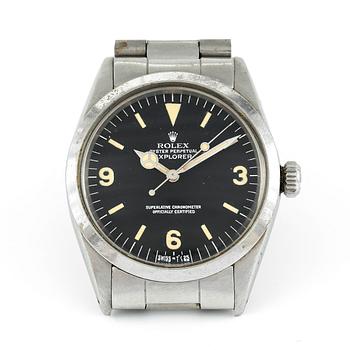 ARMBANDSUR, stål, Rolex Explorer, automatic, serienr 4085512, tillverkad ca 1974-75.