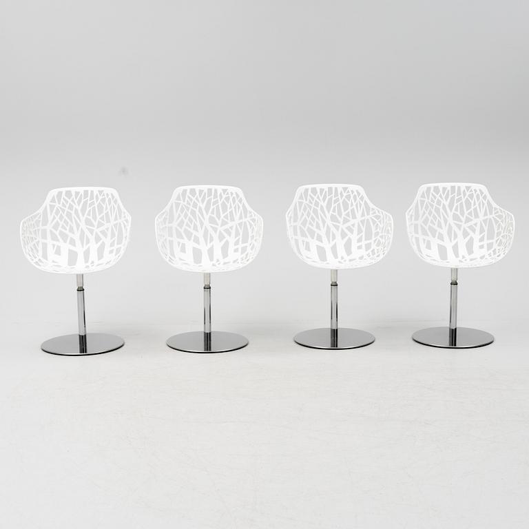 Karmstolar, 4 st, "Forest", Fast Design, Italien, 2000-tal.