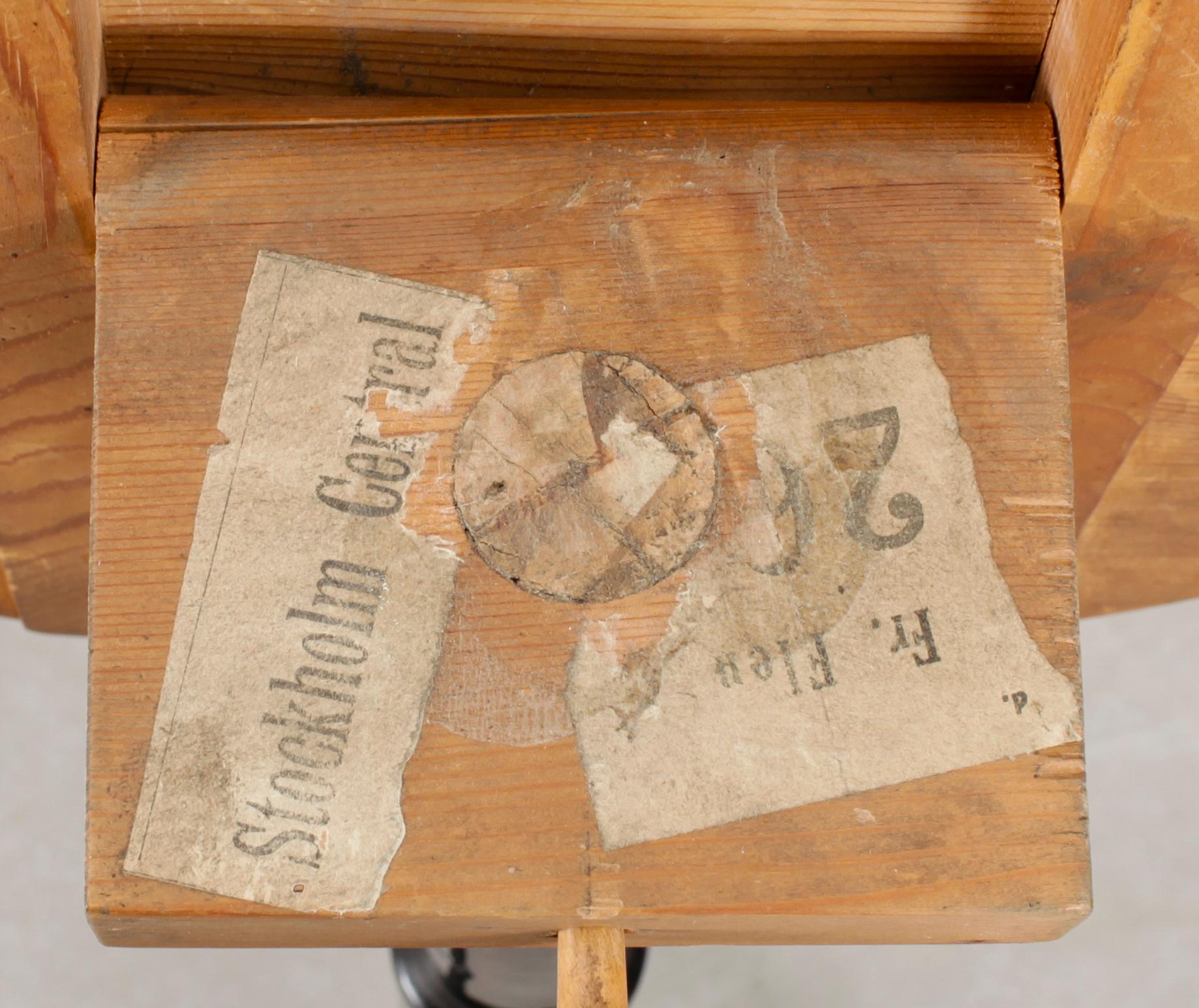 LAMP/FÄLLBORD, ett par, 1800-talets början.