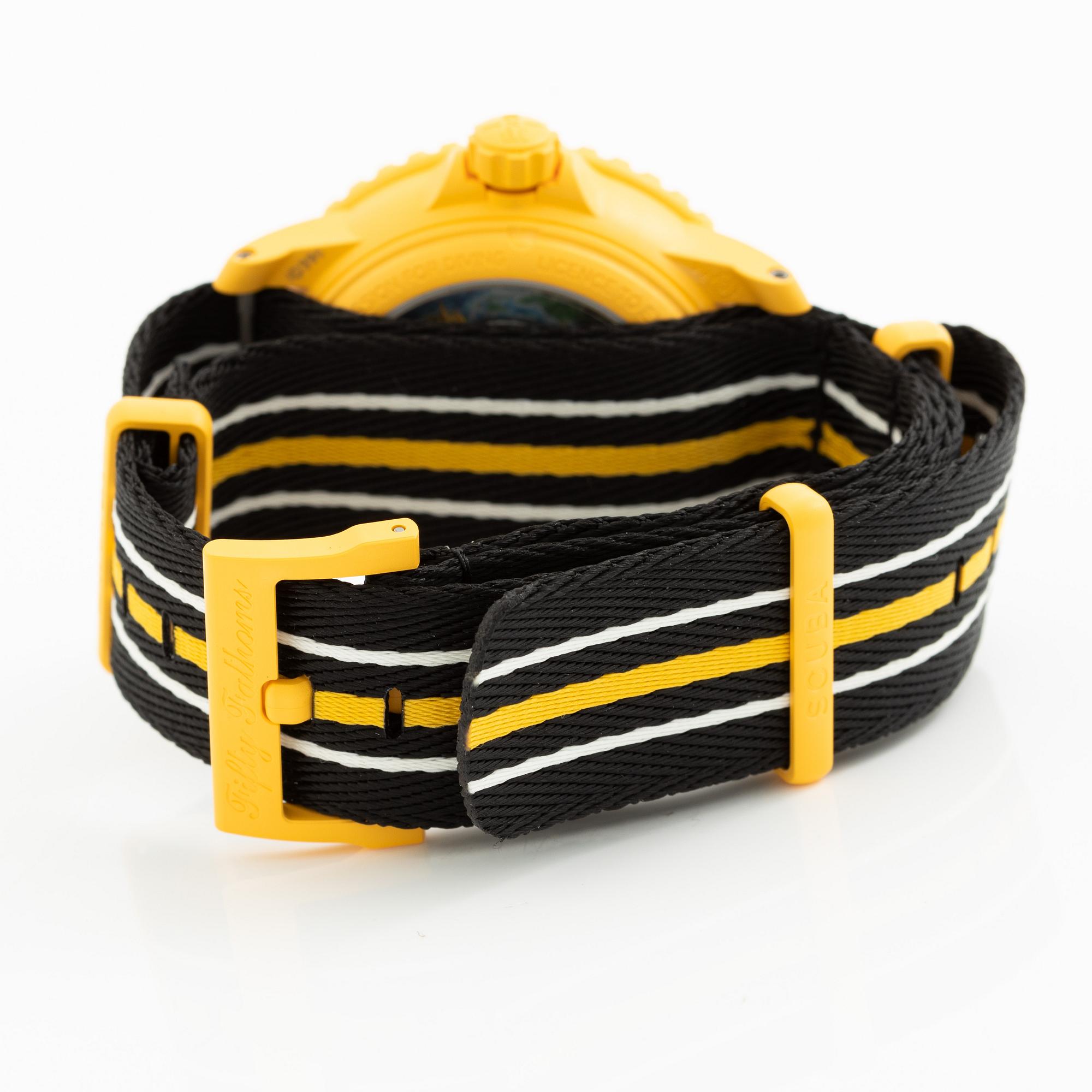 Swatch/Blancpain, Scuba Fifty Fathoms, Pacific Ocean, wristwatch, 42.3 mm.