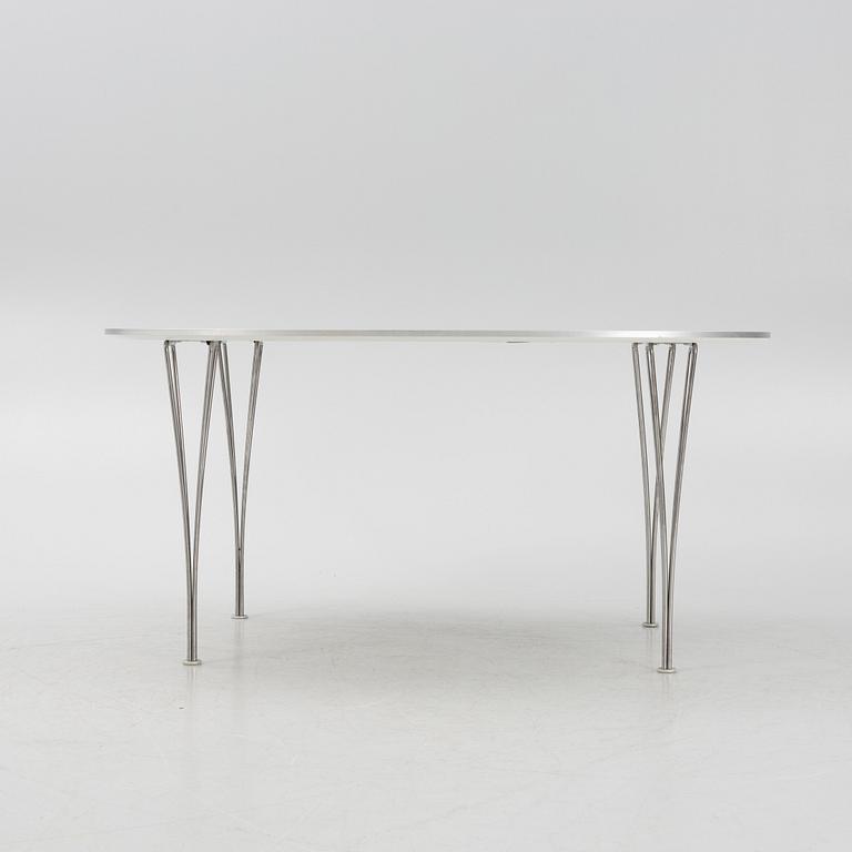 Bruno Mathsson & Piet Hein, a "Superellips" dining table, Fritz Hansen, Denmark, 2012.