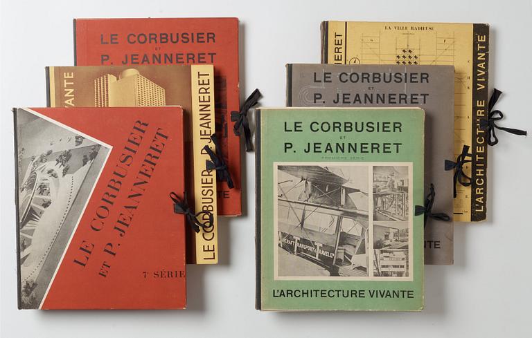 LE CORBUSIER et PIERRE JEANNERET, "L'Architecture Vivante", 6 vol.