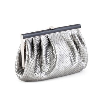 RALPH LAUREN, a phyton clutch.