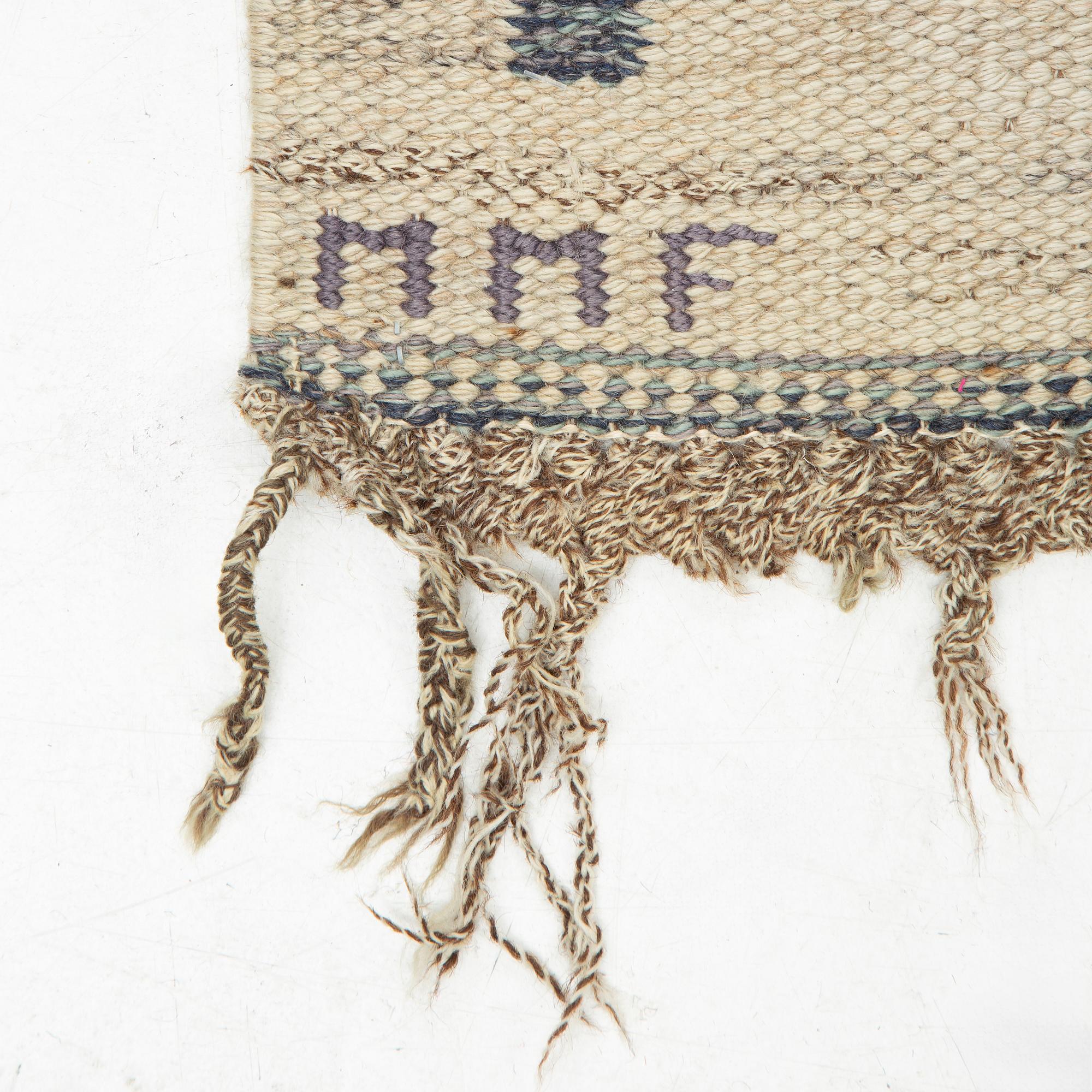 Märta Måås-Fjetterström, a carpet, "Rutmattan", flat weave, ca 305 x 203 cm, signed MMF.