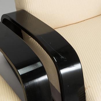 Alvar Aalto, fåtöljer ett par, "Tank chair" modell 400, Artek, 1970-tal.