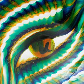 BENGT HEINTZE, a glass sculpture, signed and dated 1971.