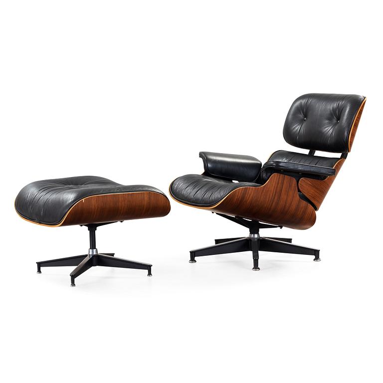 CHARLES & RAY EAMES, "Lounge chair with ottoman", Herman Miller.