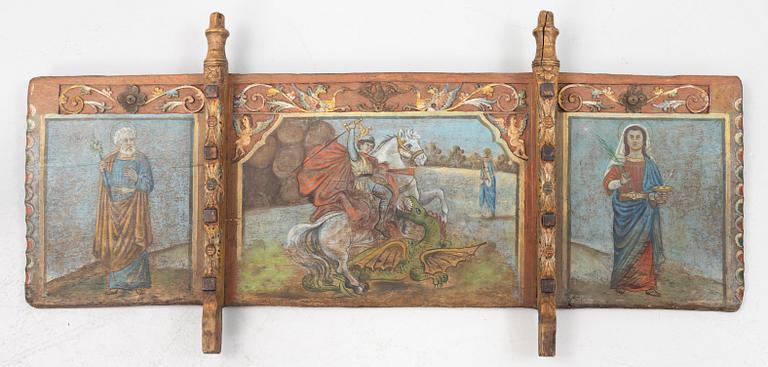 Wall decoration, Central Europe 17th-18th Century.