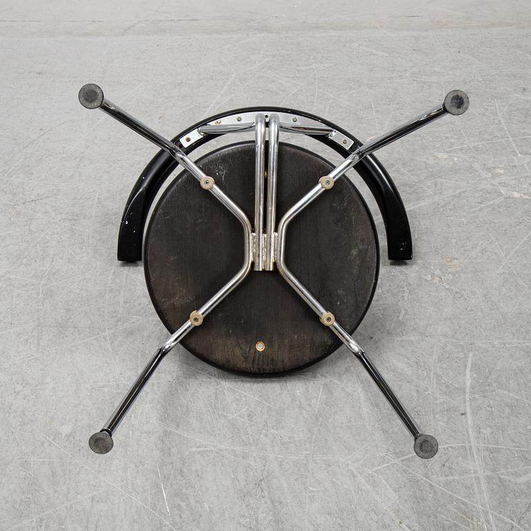 A pair of chairs by Björn Alge, Lindlöfs Interiör, Lammhult, Sweden, 1980-90s.