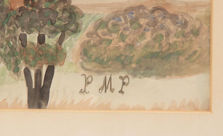 Primus Mortimer Pettersson, "Blå och gul himmel".