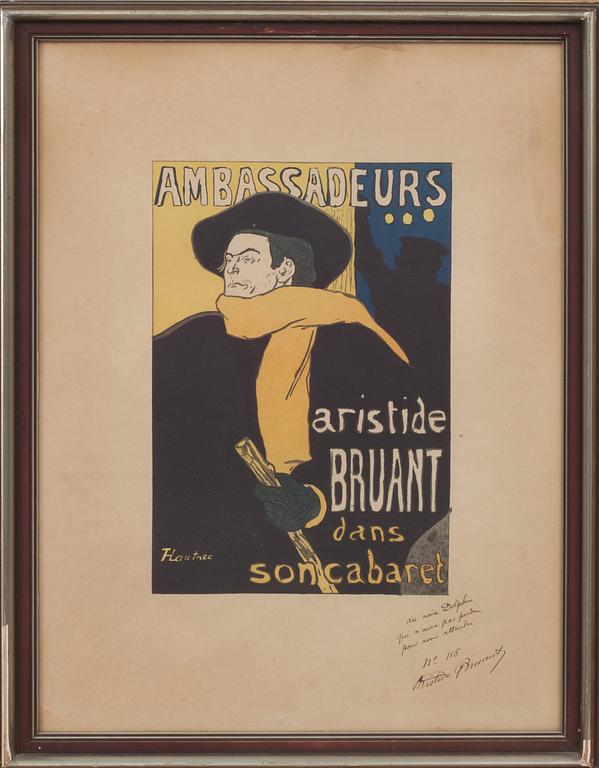 HENRI TOULOUSE-LAUTREC, efter, färglitografi.