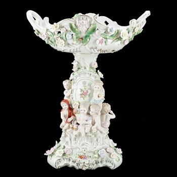 UPPSATSSKÅL, porslin, Meisenlikanande märke, 1900-tal.