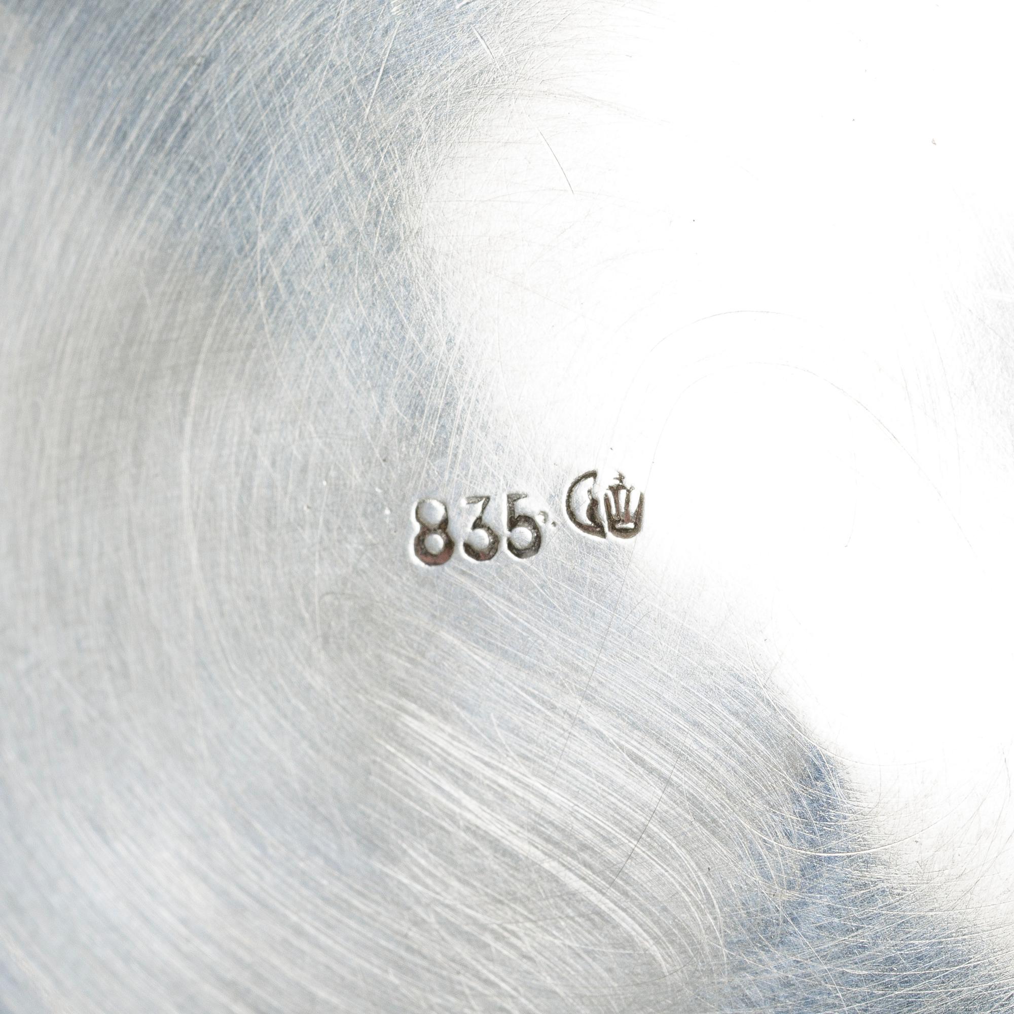 5 pieces of silver goods, including CG Hallberg, 20th century.