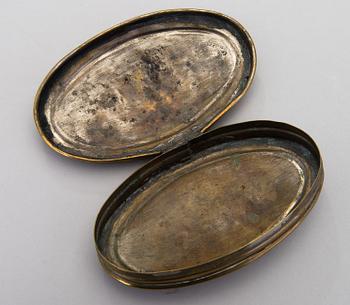Ten 19th century snuff boxes, one from the 18th century. Sweden, Finland, Holland.