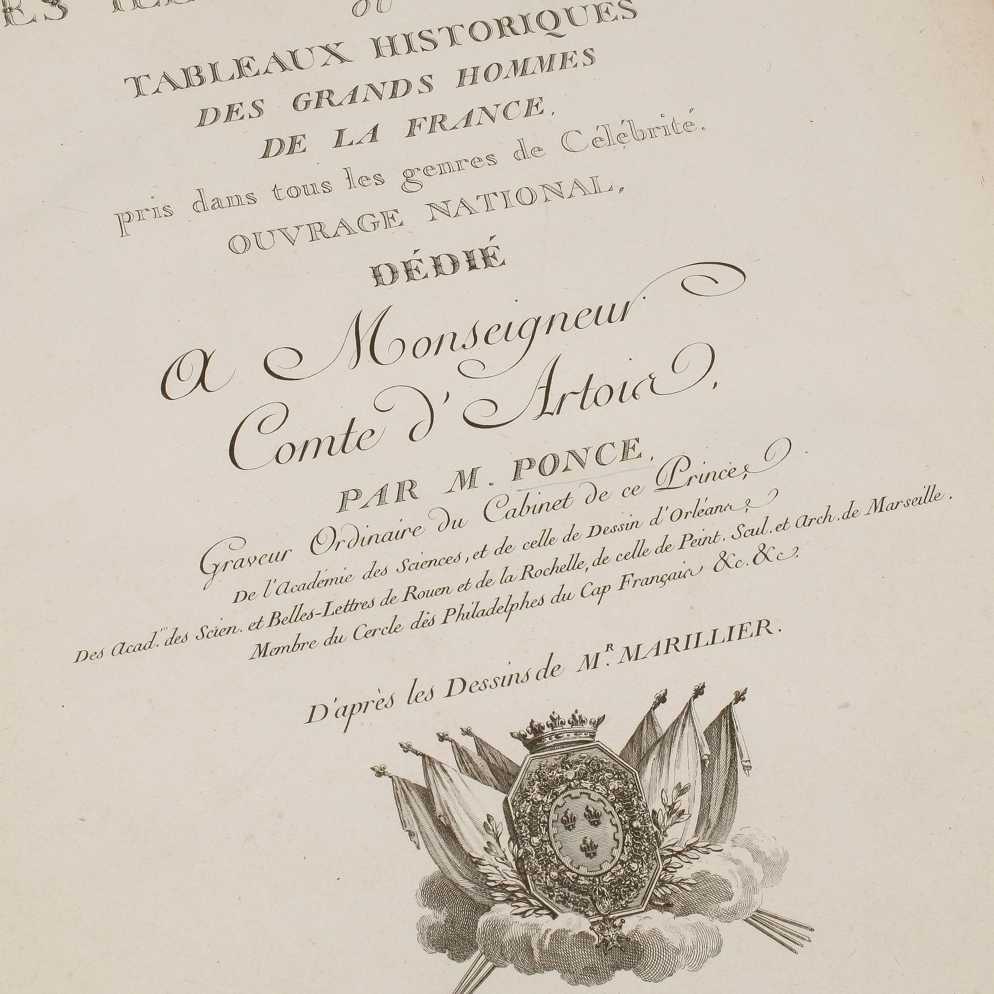 BOK. "Les Illustres Francais", Paris, 1700/1800-tal.