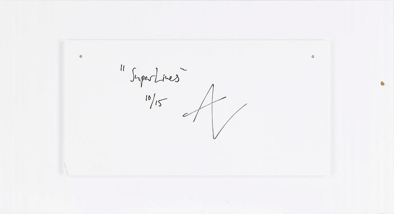 ANDREAS LUNDBERG, "Super lines", gicleetryck på plexiglas, monogramsignerad och numrerad a tergo, 10/15.
