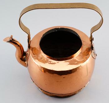 KAFFEPANNA, koppar, 1800-tal.