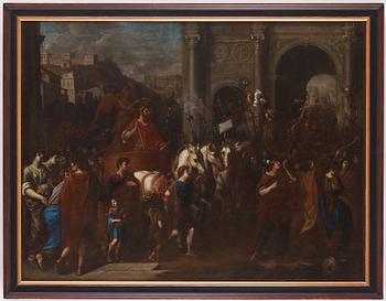 Italian artist, 17th Century, The triumphant Constantine the Great entering Rome.