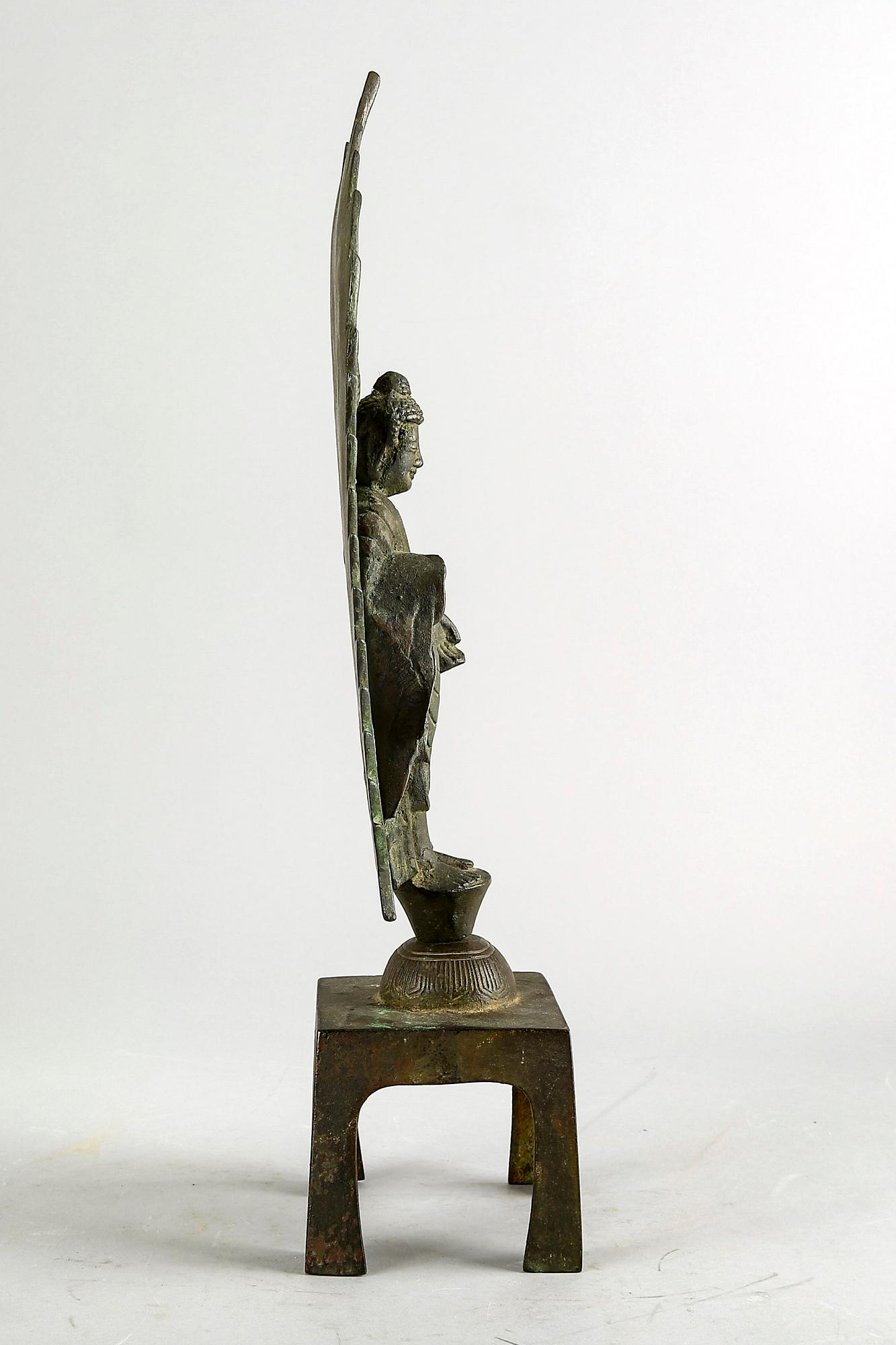 A Chinese bronze Buddha figurine 21st century.