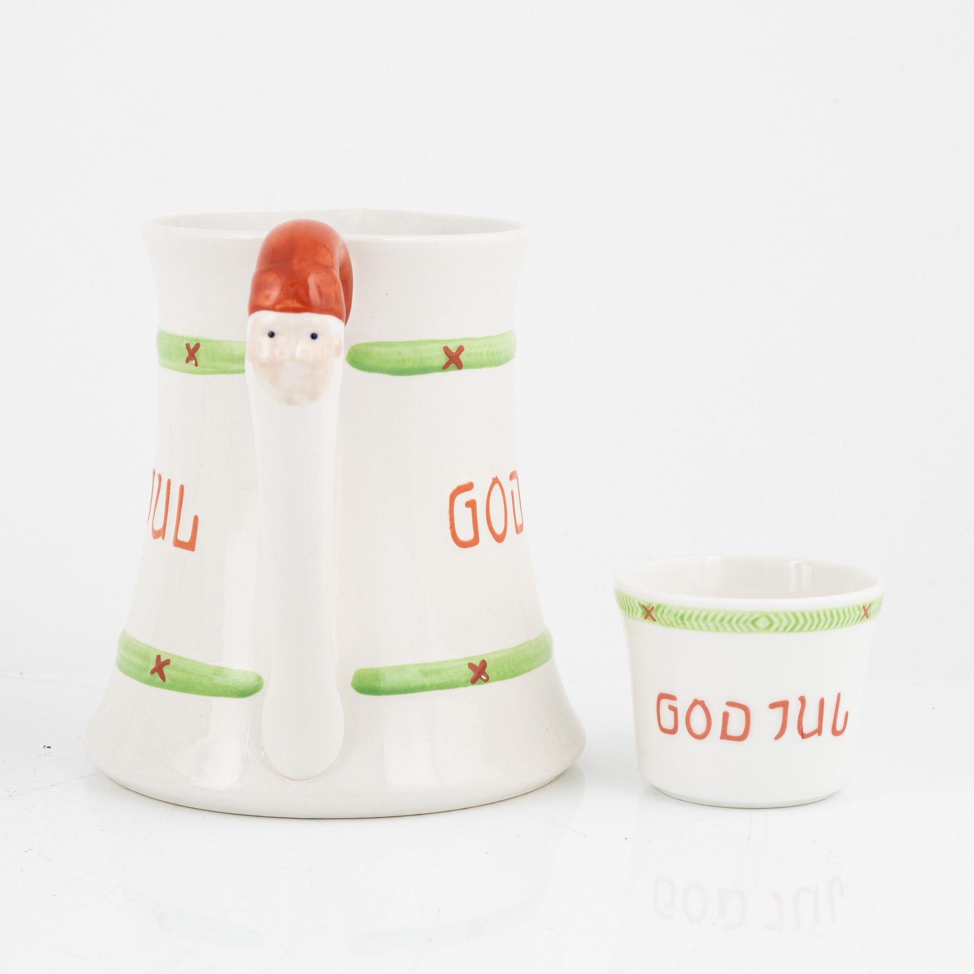 A 18-piece 'God Jul' porcelain service from Gustavsberg.