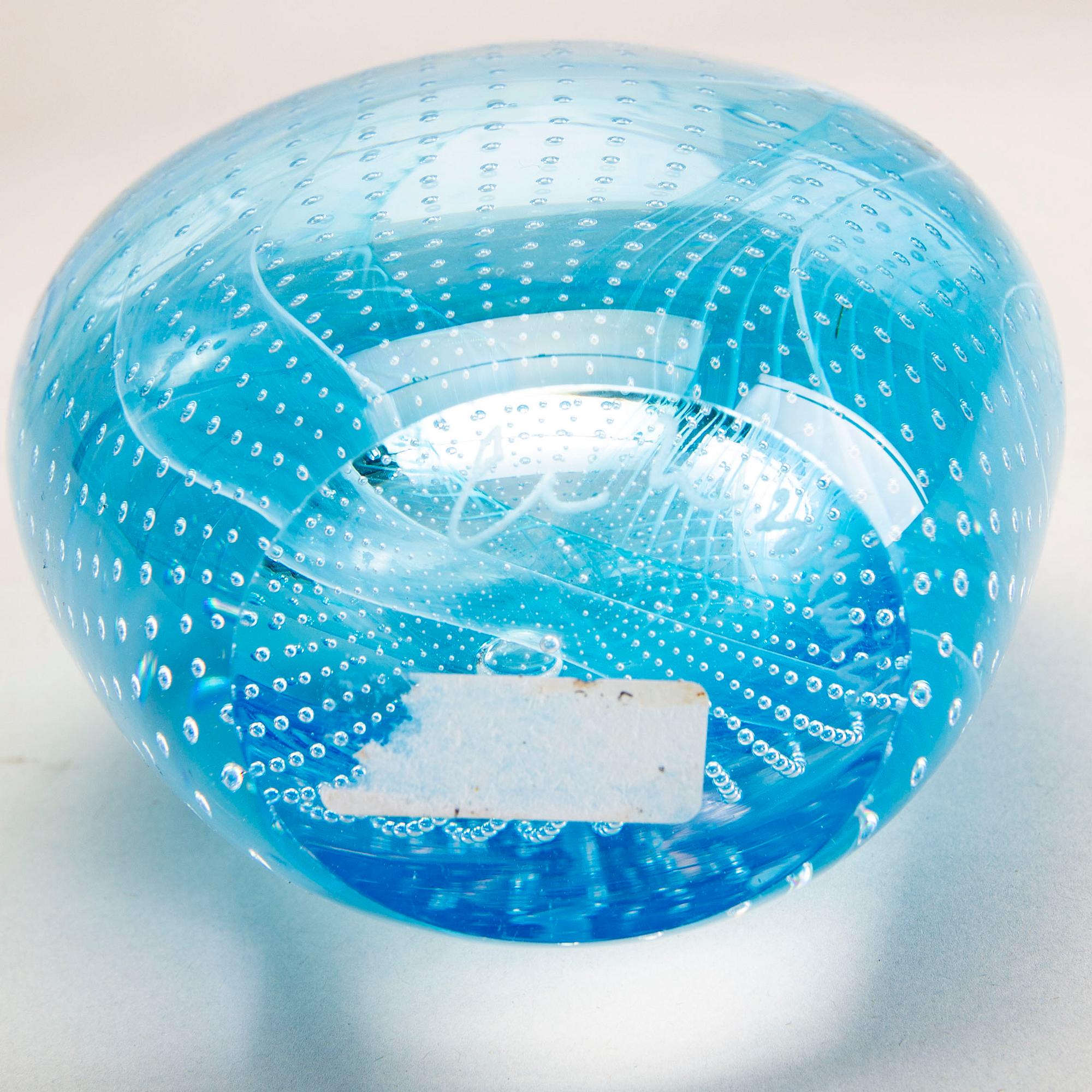 Elna Melusine Jolom,  a signed and dated 2014  glass vase.