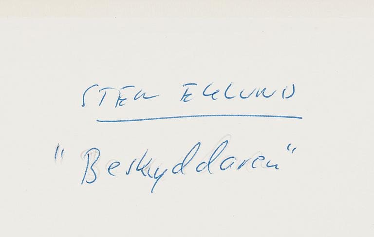 Sten Eklund, etching with watercolour, 1984, signed PT.