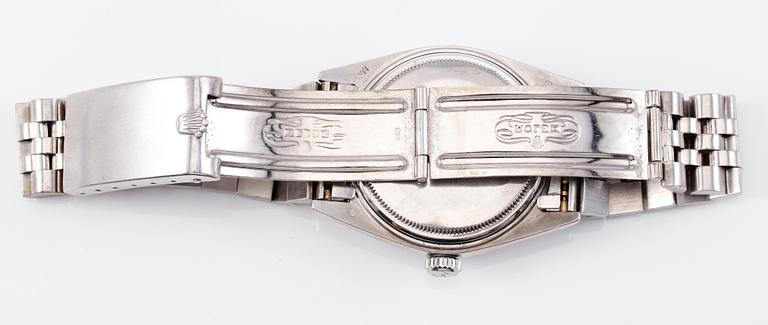 ARMBANDSUR, Rolex Oyster Perpetual Datejust, Superlative Chronometer, Herrur, 18K vitguld med urtavla i lapis lazuli.